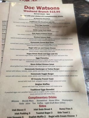 Menu photo 3 Doc Watson's New York, NY