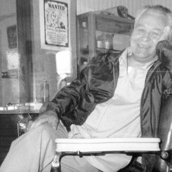 Vinny's Barber Shop - Vinny Hayes, the shop's namesake. Circa 1984. www.facebook.com/VinnysBarberShopColdSpringHarbor