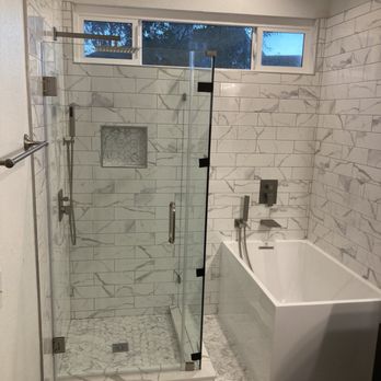 RA Construction - New shower and soaking tub - General Contractors Near Me