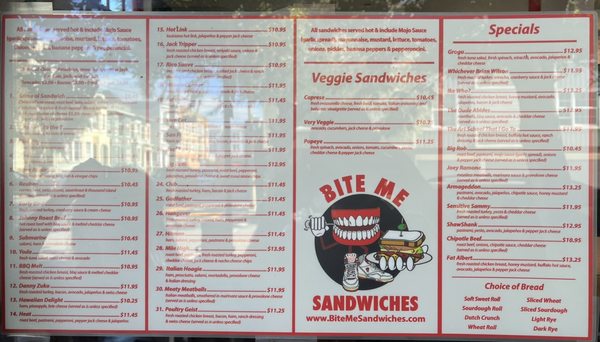 Menu photo 2 Bite Me Sandwiches San Francisco, CA