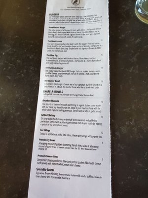 Menu photo 1 Kaweah Brewing Taproom and Restaurant Visalia, CA Menu photo 1 Kaweah Brewing Taproom and Restaurant Visalia, CA
