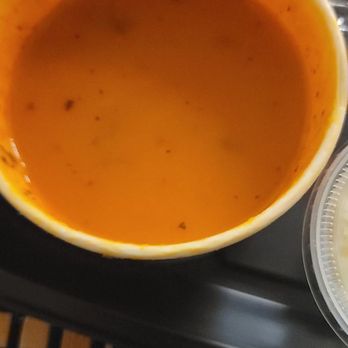 Applebee's Grill + Bar - 1/2 filled to go order of tomato soup - American Near Me - Apple Valley, California