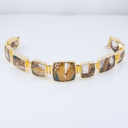 Fairbank and Perry Goldsmiths - Custom Rutilated Quartz Bracelet