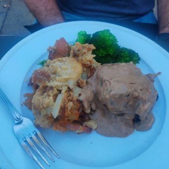 Stubrik's Steakhouse - Blue cheese filet mignon and potatoes - Steakhouses Near Me - Fullerton, California