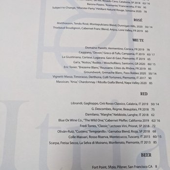 Itria - Wine menu 8/8/2021 - Italian Near Me - San Francisco, California Itria - Wine menu 8/8/2021 - Italian Near Me - San Francisco, California