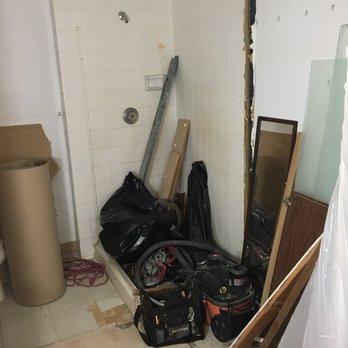Ryan's Remodel and Repairs - BEFORE- demolition of wall to install pocket door which opens up the small space - Handyman Near Me Ryan's Remodel and Repairs - BEFORE- demolition of wall to install pocket door which opens up the small space - Handyman Near Me