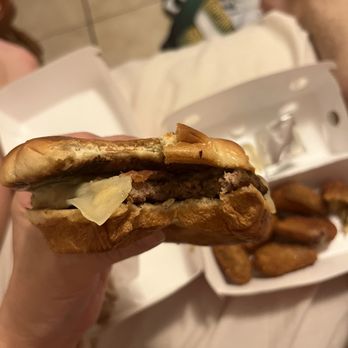 Jack in the Box - Just waited 30+ minutes in line at the drive thru for this burger. Doesn't look like the picture. This location sucks don't go here. - Fast Food Near Me - Honolulu, Hawaii