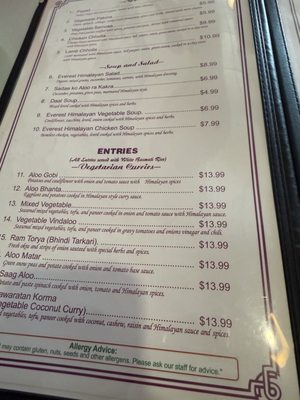 Menu photo 4 Everest Himalayan Cuisine Encinitas, CA