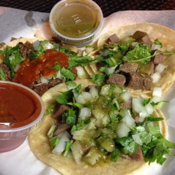 El Taco Man - Lengua tacos and one carne asada taco top left.. Sooo yummy - Mexican Near Me - El Monte, California El Taco Man - Lengua tacos and one carne asada taco top left.. Sooo yummy - Mexican Near Me - El Monte, California