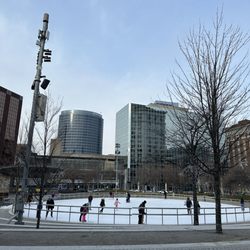 Rosa Parks Circle - Ice skating at Rosa Parks Circle