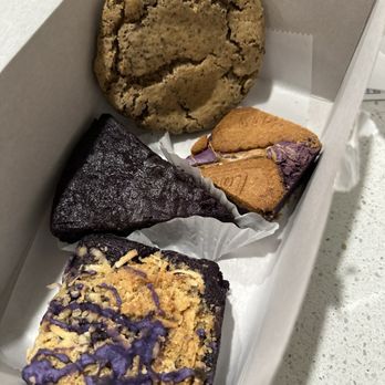 Sugar & Grace Bake Shop - Ube coconut coffee cake, ube mochi cornbread, ube biscoff brownie, Vietnamese coffee colossal cookie - Bakeries Near Me - Tarzana, California