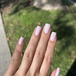 Hard gel manicure