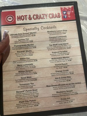 Menu photo 1 Hot N Crazy Crab Brandon, FL