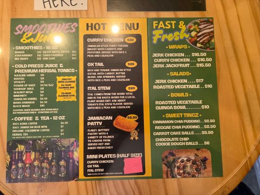 Menu photo 3 Jam Pot Waimea, HI