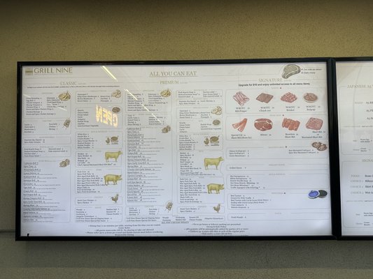 Menu photo 1 Grill Nine Las Vegas, NV