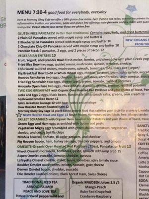 Menu photo 8 Morning Glory Farm Fresh Cafe Lafayette, CO Menu photo 8 Morning Glory Farm Fresh Cafe Lafayette, CO