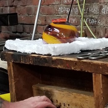 Area 253 Glass Blowing - One of the glass bowls that was made at the team building activity. - Glass Blowing Near Me - Tacoma, Washington Area 253 Glass Blowing - One of the glass bowls that was made at the team building activity. - Glass Blowing Near Me - Tacoma, Washington