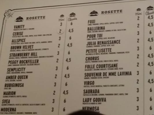 Menu photo 2 Zia Rosetta Rome, RM Menu photo 2 Zia Rosetta Rome, RM