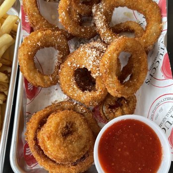 Santucci's Original Square Pizza - Onion rings - Pizza Near Me - Sewell, New Jersey Santucci's Original Square Pizza - Onion rings - Pizza Near Me - Sewell, New Jersey