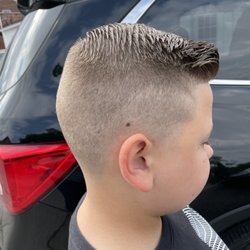 Worthington Barber Shop - Left side of cut
