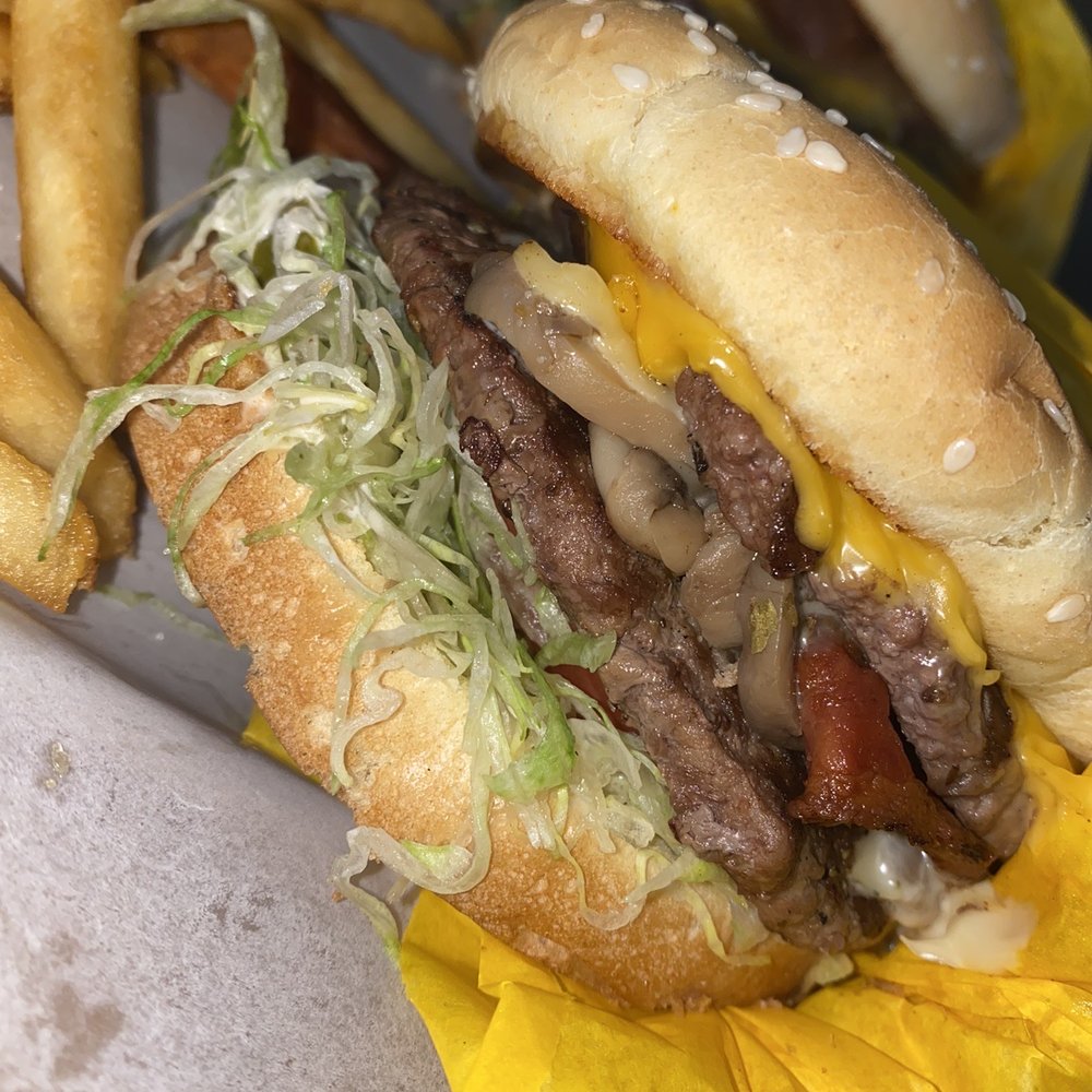Double bacon cheeseburger add mushrooms and jalapeños Double bacon cheeseburger add mushrooms and jalapeños