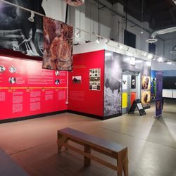 Trickster Cultural Center - Downstairs exhibit area.