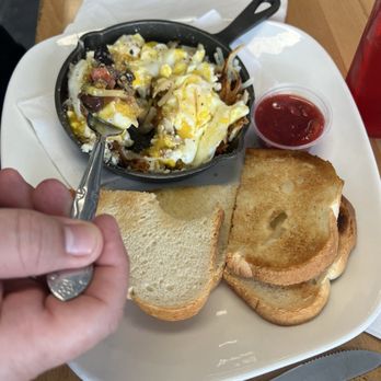 Food N Stuff - Mediterranean skillet sourdough toast with homemade strawberry jam - Delis Near Me - Gaylord, Michigan