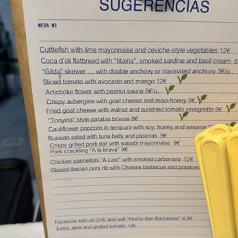 Mercader Cabanyal - Menu english - Spanish Near Me - València, V Mercader Cabanyal - Menu english - Spanish Near Me - València, V