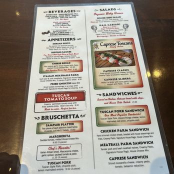 Tuscan Pig Italian Kitchen - Menu - Italian Near Me - Longview, Texas