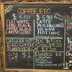 Naturally Fiordland Pizzeria - Coffee options