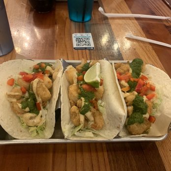 Treylor Park - Shrimp & Grits Tacos - New American Near Me - Savannah, Georgia