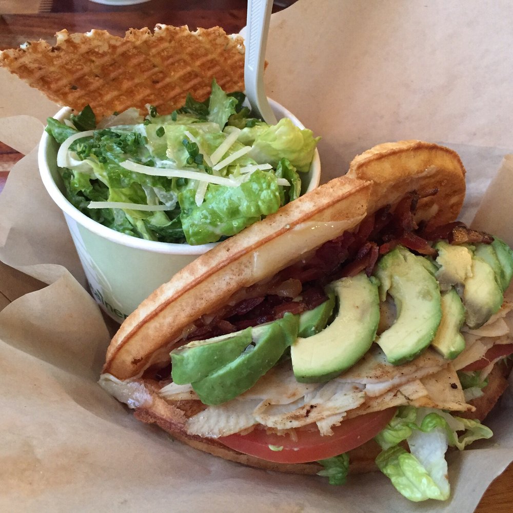 Bruxie - Turkey club and Caesar side salad - Sandwiches Near Me - Orange, California Bruxie - Turkey club and Caesar side salad - Sandwiches Near Me - Orange, California