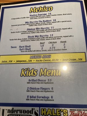 Menu photo 2 BT's Pub Dowagiac, MI