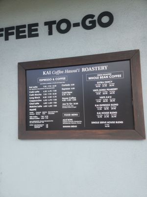 Menu photo 1 Kai Coffee Honolulu, HI