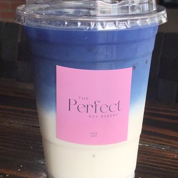 The Perfect Box Cafe - Blue Matcha Latte w/ Coconut Flavor ($6.99 - iced) - Bakeries Near Me - Covina, California The Perfect Box Cafe - Blue Matcha Latte w/ Coconut Flavor ($6.99 - iced) - Bakeries Near Me - Covina, California