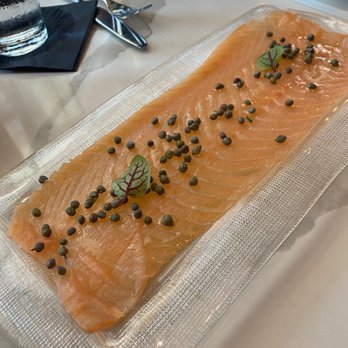 Toulouse Cafe and Bar - Smoke Salmon (appetizer) - French Near Me - Plano, Texas Toulouse Cafe and Bar - Smoke Salmon (appetizer) - French Near Me - Plano, Texas