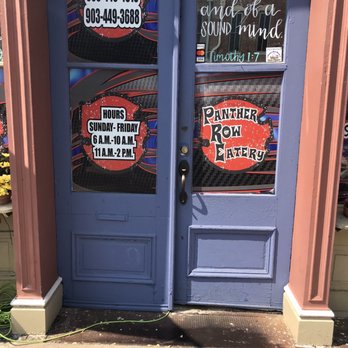 Panther Row Eatery - Front of the business. - Southern Near Me - Bonham, Texas