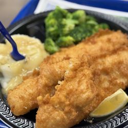 Walleye fish dinner