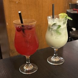 Spiced Cranberry Mojito & Coconut Mojito