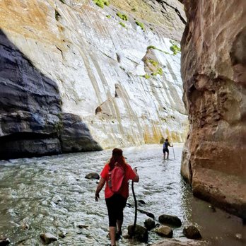 The Narrows - Walking stick is recommended. - Parks Near Me - Springdale, Utah