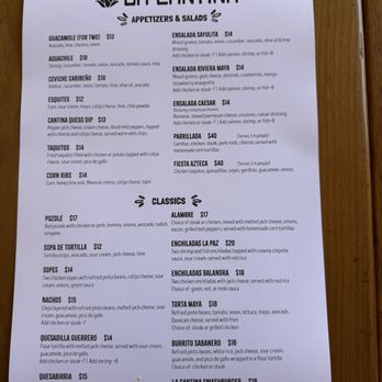 La Cantina - Menu front - Cocktail Bars Near Me - Santa Barbara, California La Cantina - Menu front - Cocktail Bars Near Me - Santa Barbara, California