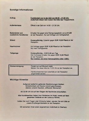 Menu photo 2 Sunotel Kreuzeck Goslar, NI Menu photo 2 Sunotel Kreuzeck Goslar, NI