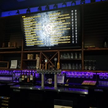 Concord Tap House - menu behind bar - Bars Near Me - Concord, California