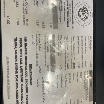 Sal and Sons - Seafood Near Me - Baltimore, Maryland