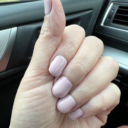 This was the manicure I got. It's like a blob of paint.
