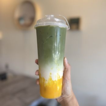 Bubble U - Matcha Mango Latte - Bubble Tea Near Me - Los Angeles, California Bubble U - Matcha Mango Latte - Bubble Tea Near Me - Los Angeles, California