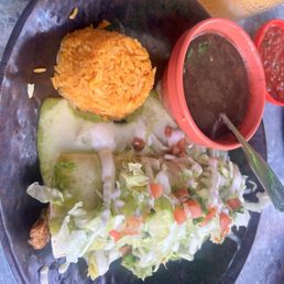 Burrito  stuffed with fish and shrimp