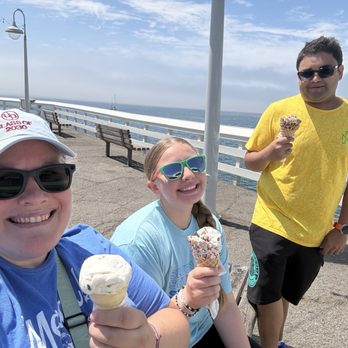 Marini's Candies - Enjoying our ice cream on the pier while watching the sea lions - Candy Stores Near Me - Santa Cruz, California Marini's Candies - Enjoying our ice cream on the pier while watching the sea lions - Candy Stores Near Me - Santa Cruz, California