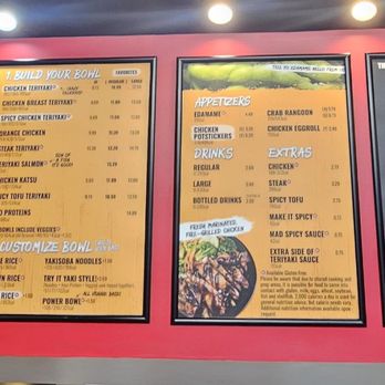 Teriyaki Madness - Menu (zoom in) - Japanese Near Me - Albuquerque, New Mexico