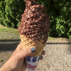 Shaffer's Frosty Freeze - Chocolate ice cream with sprinkles. This was a size small!!!